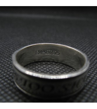R002017 Genuine Sterling Silver Ring Band This Too Shall Pass Solid Hallmarked 925 Handmade